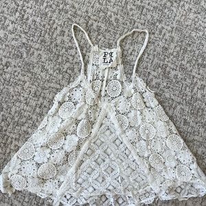 White Lace Tank